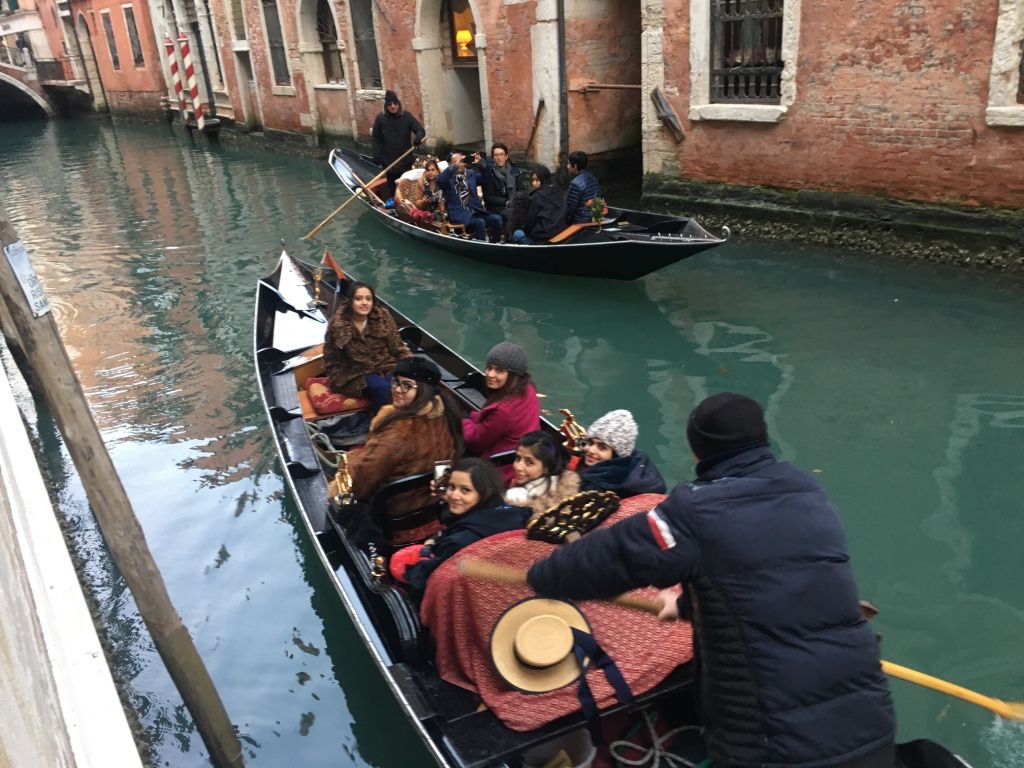 Gondola ride in Venice