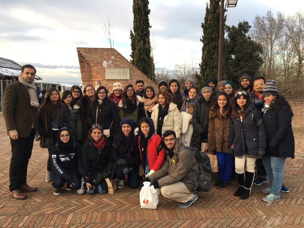 Tour group at Torcello
