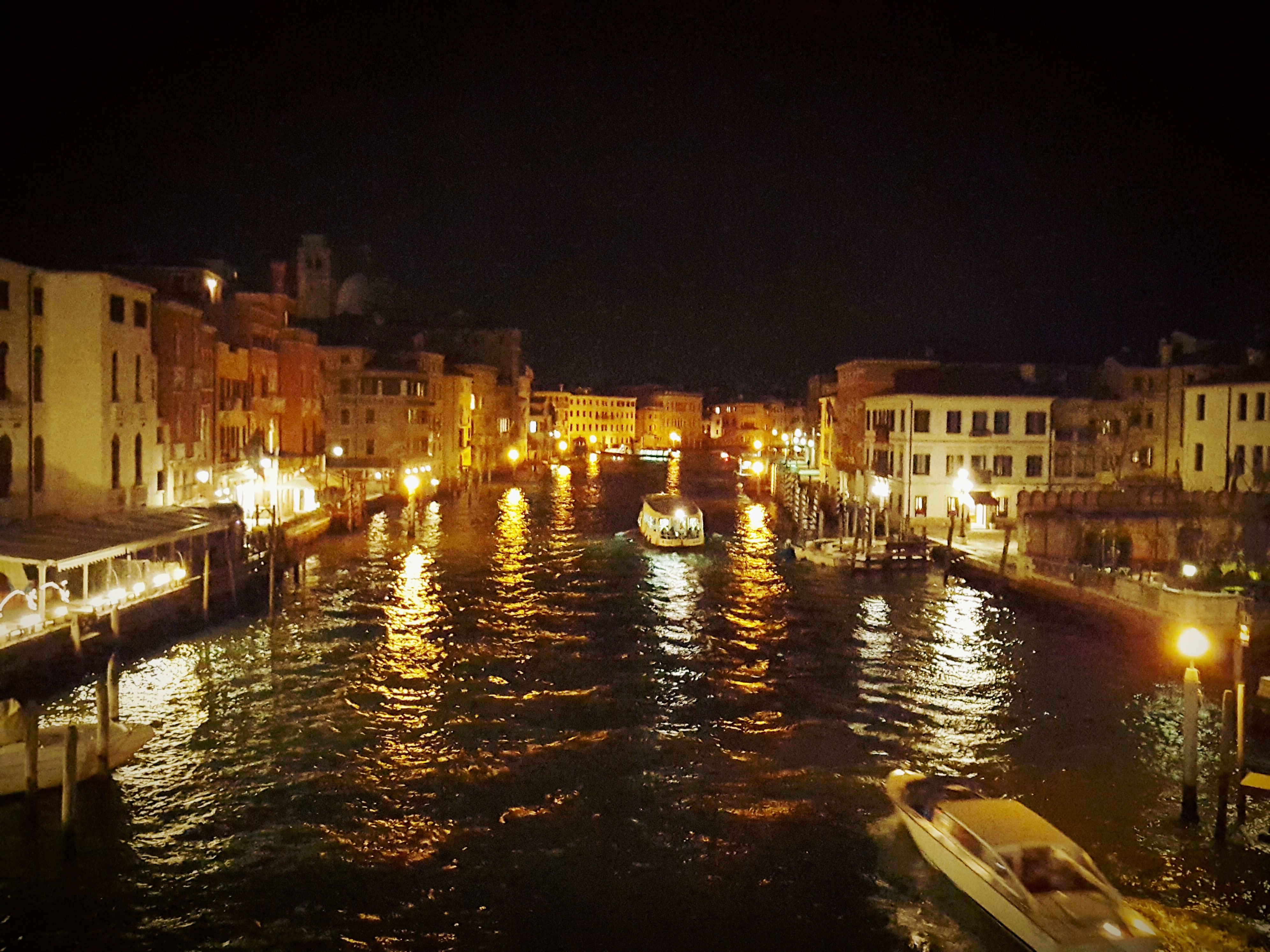 Venice Grand Canal at night