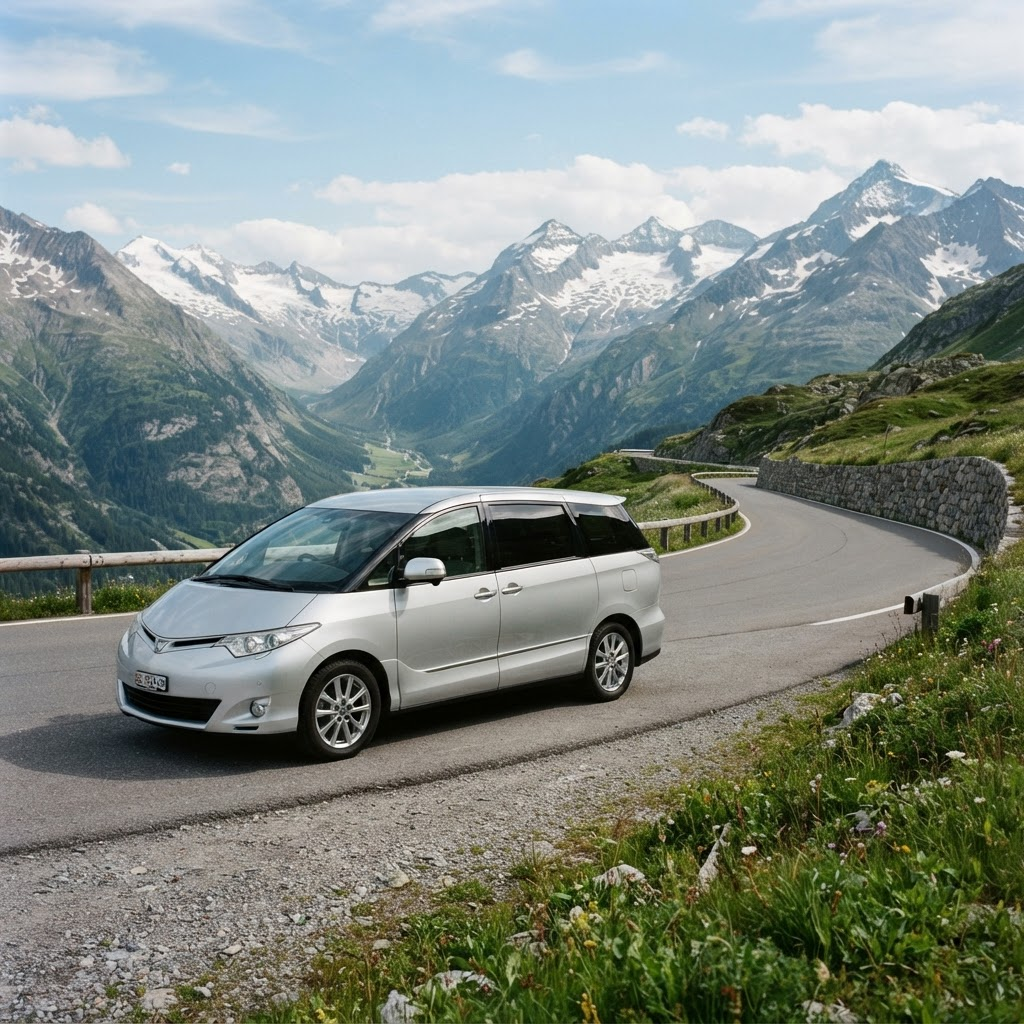 Toyota Estima 2015 used for Lovat Tours